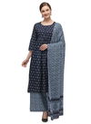 Dark Blue Colour Latest Fancy Designer Heavy Regular Casual Wear Cotton Printed Readymade Salwar Suit Collection 114